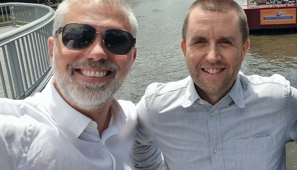 Two members of the Ready MS team